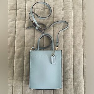 Coach Mini Cashin Tote in Sage Green Glove Tanned Leather